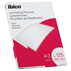 Ibico A3 Lamineerhoezen glanzend, 2 x 125 Micron