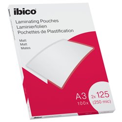 Ibico A3 Lamineerhoezen mat, 2 x 125 Micron