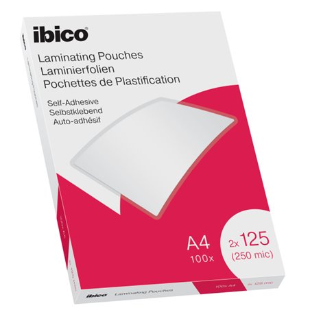 Ibico A4 Lamineerhoezen zelfklevend, 2 x 125 Micron